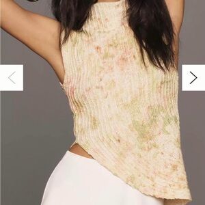 Anthropologie Asymmetrical Rib Sweater Tank